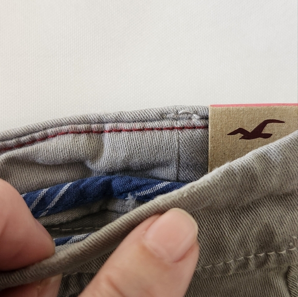 NWT HOLLISTER womens SHORTS juniors SO CAL STRETCH low rise GRAY size 1 - Picture 10 of 11